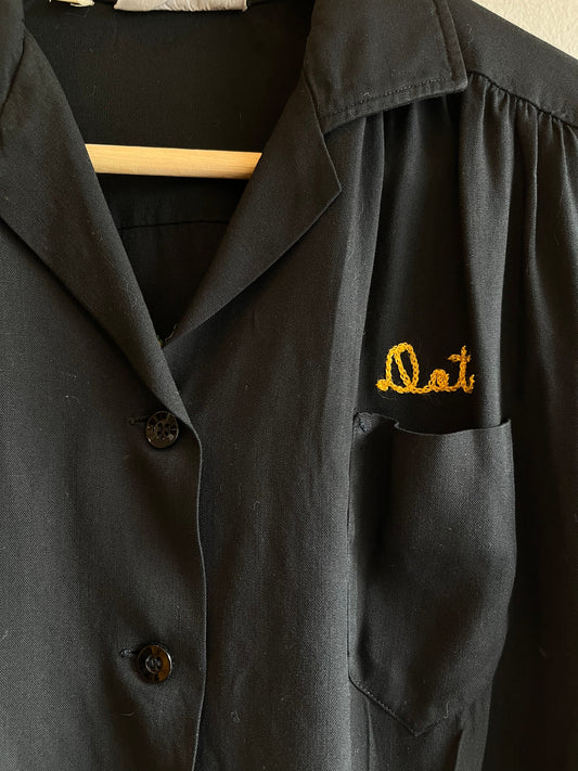Vintage 1950’s “Chez Ami” Loop Collar Chainstitch Bowling Shirt