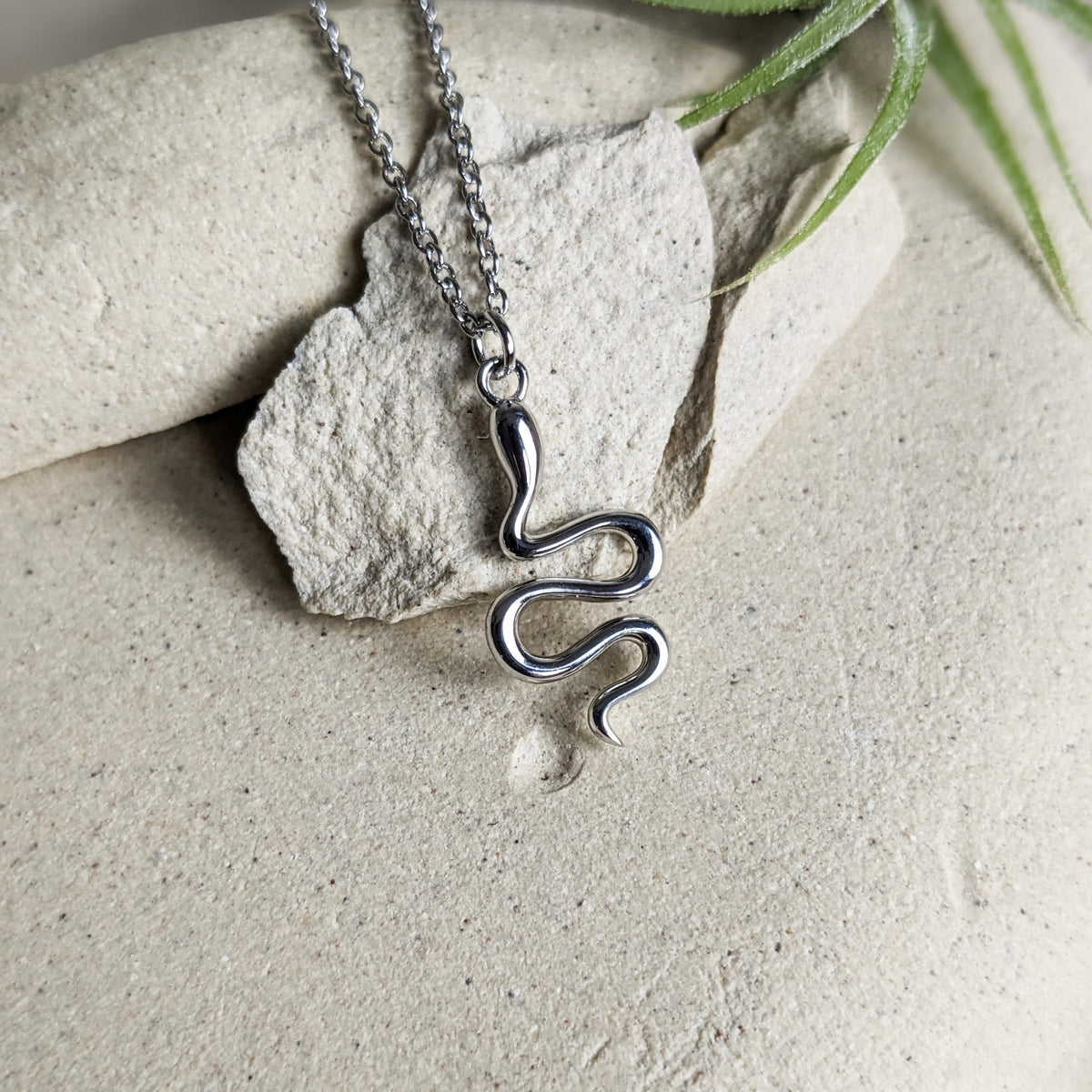 Gold Snake Pendant Protection Necklace Lilith By La Lovely La