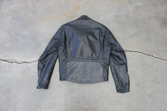 Vintage 1960s Brooks Gold Label Leather Motorcycle Jacket - La Lovely Vintage