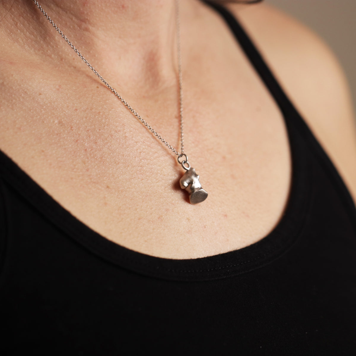 Abstract Body Form Pendant Necklace - La Lovely Vintage