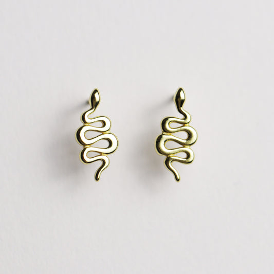 Snake Stud Earrings by La Lovely Vintage - La Lovely Vintage