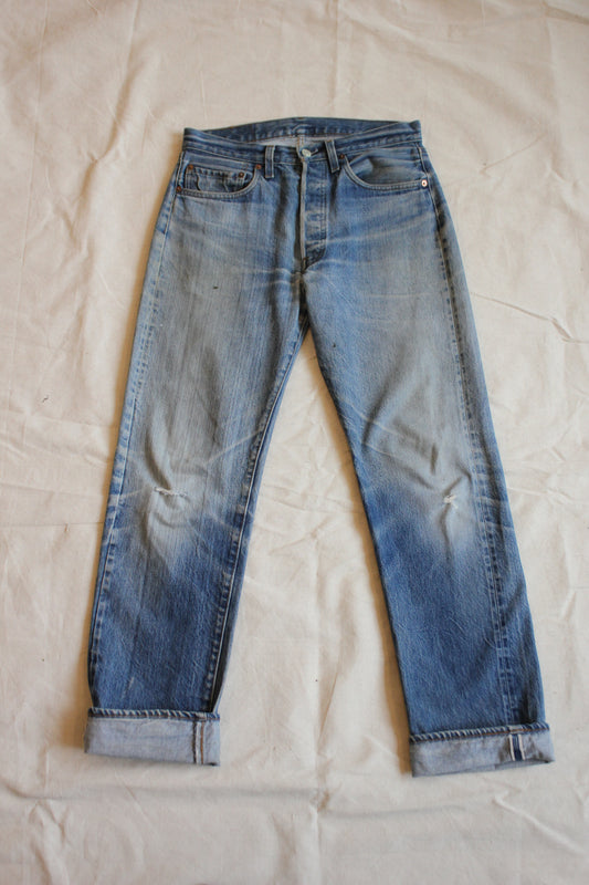 Vintage 1980's Levis 501 Selvedge Denim Jeans - La Lovely Vintage