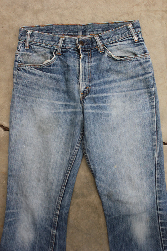 Vintage 1960/1970’s “Big E" Levi's Denim 646 Bellbottom Jeans - La Lovely Vintage