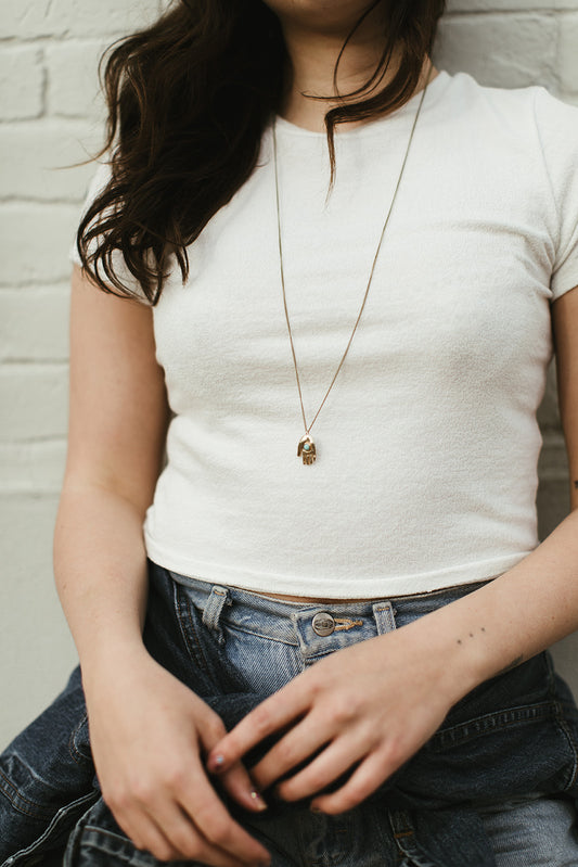 Therese Kuempel Designs - Giver Necklace (Hand) - La Lovely Vintage