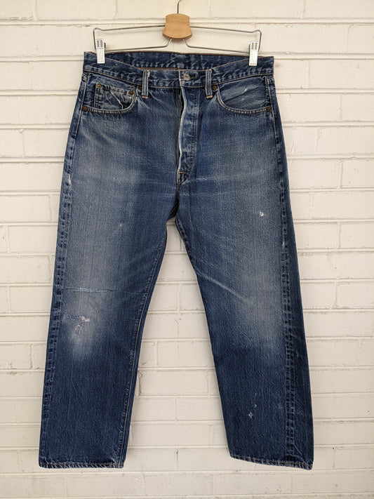 Vintage 1960's "Big E" Levi's Denim 501 Jeans - La Lovely Vintage