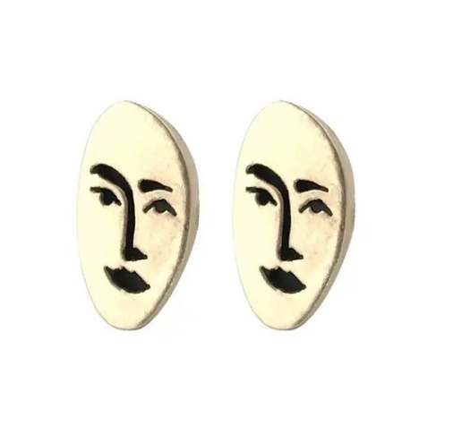 Therese Kuempel Designs - Face Earrings - La Lovely Vintage