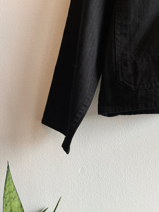 Vintage 1970’s HBT French Black Chore Coat - La Lovely Vintage