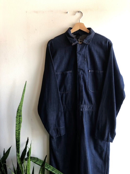 Vintage 1960s/1970s Selvedge Denim Coveralls - La Lovely Vintage