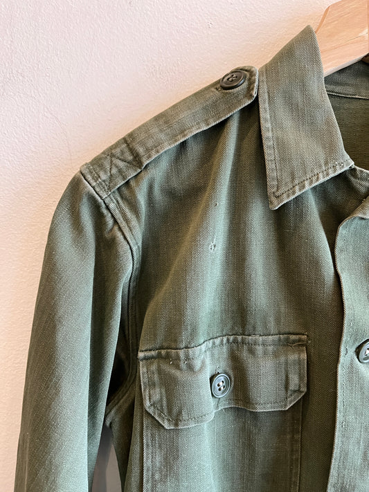 Vintage 1950’s HBT Military Shirt - La Lovely Vintage