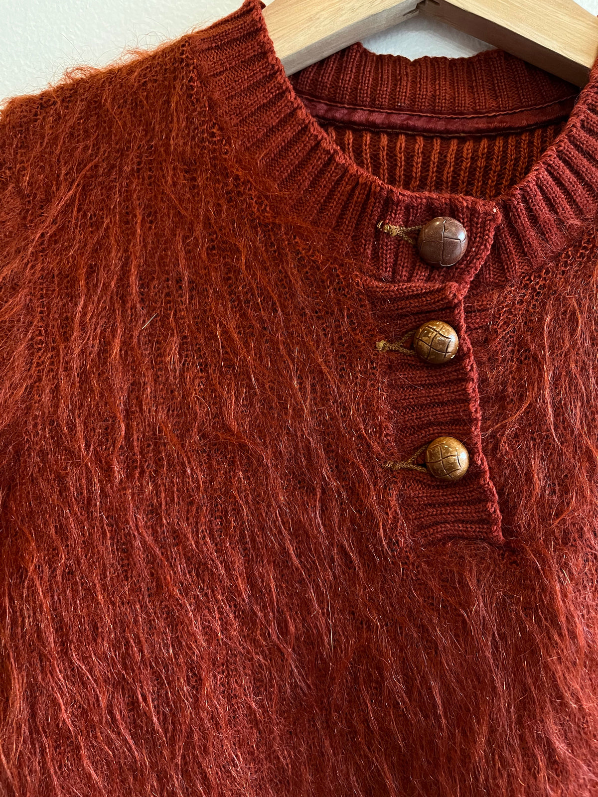 Vintage 1930’s Mohair Short Sleeve Sweater