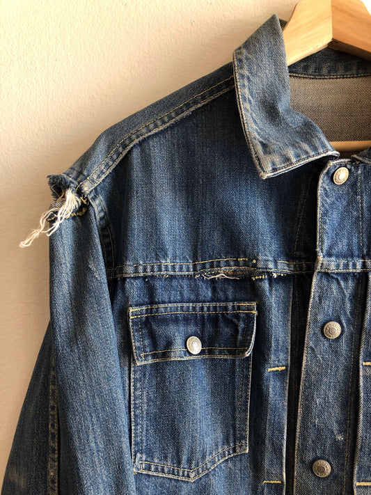 Vintage 1950/1960’s Foremost Snap Selvedge Denim Trucker Jacket - La Lovely Vintage