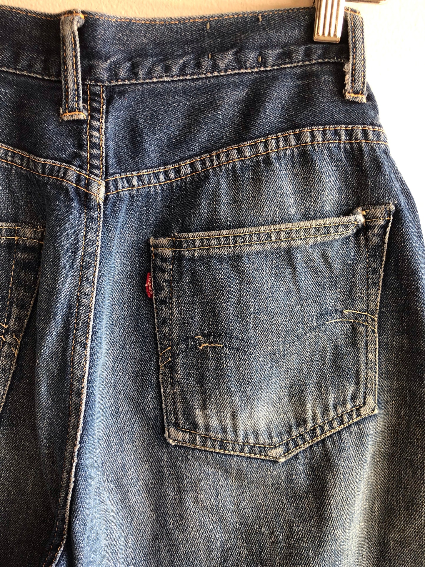 Vintage 1950’s Levi’s “Big E” 701 Hidden Rivet Denim Jeans - La Lovely Vintage