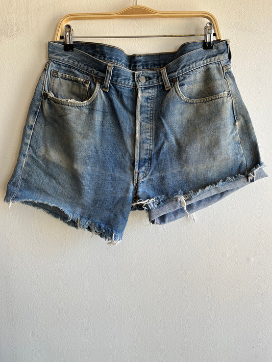 Vintage 1960’s Levi’s “Big E” 501 Selvedge Denim Shorts - La Lovely Vintage