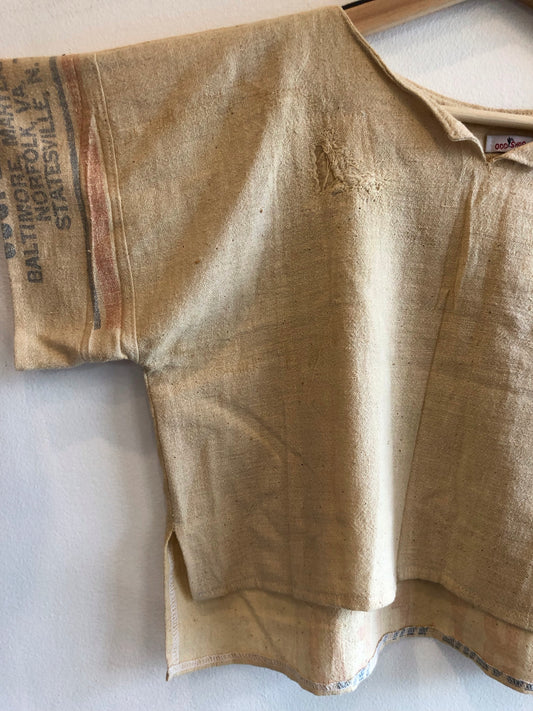 Vintage Feed Sack Custom Shirt - La Lovely Vintage