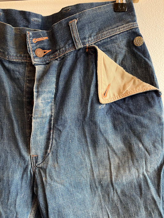 Vintage 1940’s Norfolk & Western Denim Work Jeans