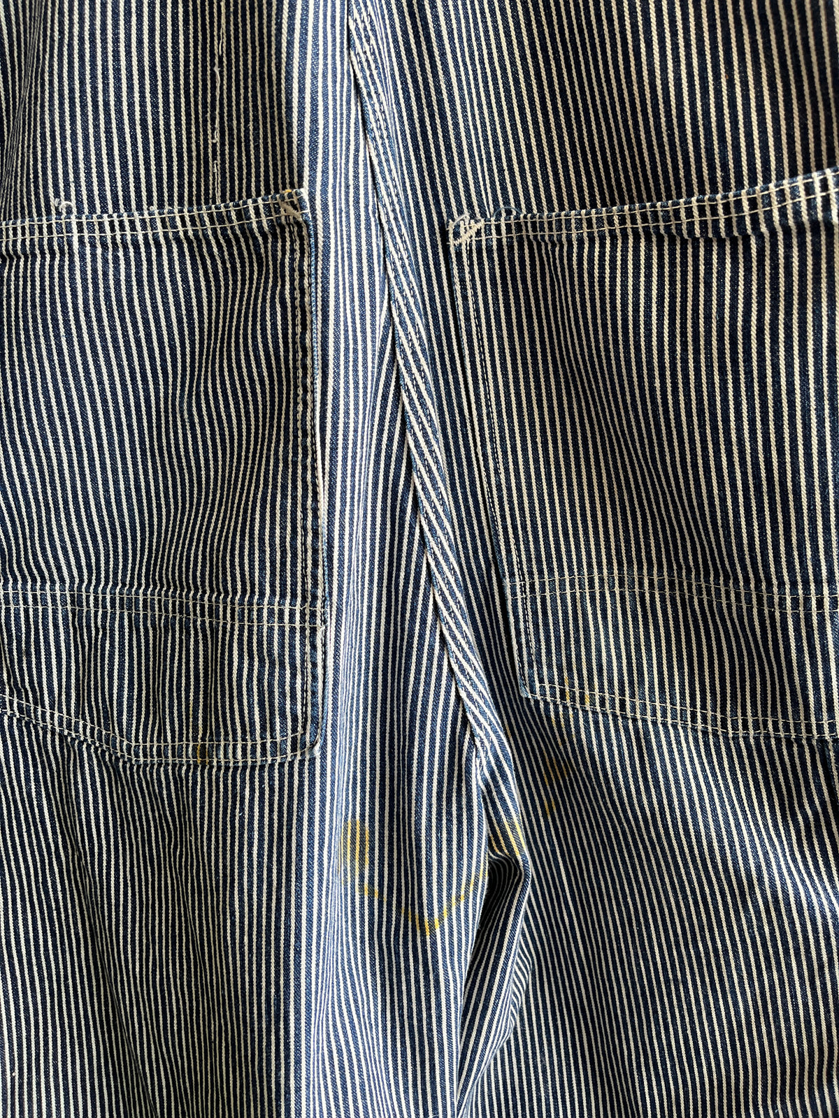 Vintage 1940/50’s Headlight Hickory Stripe Denim Overalls
