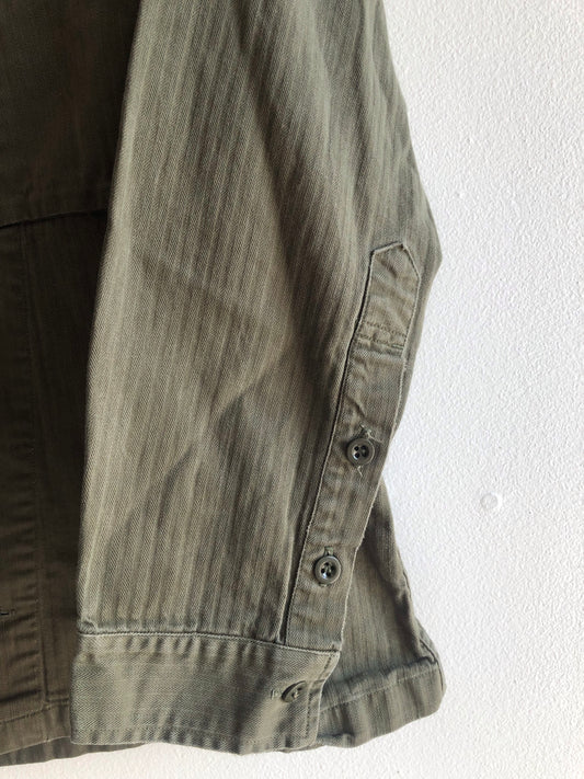 Vintage 1960’s European Military HBT Button-Up Shirt - La Lovely Vintage
