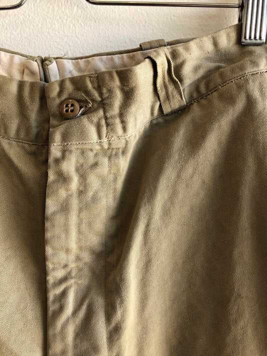 Vintage 1950’s Korean War U.S. Military Khaki Pants - La Lovely Vintage