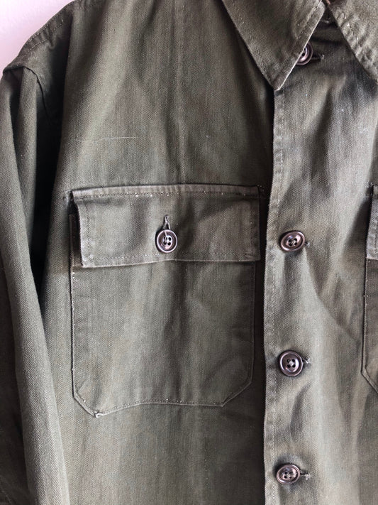 Vintage WW2 HBT Army Shirt - La Lovely Vintage