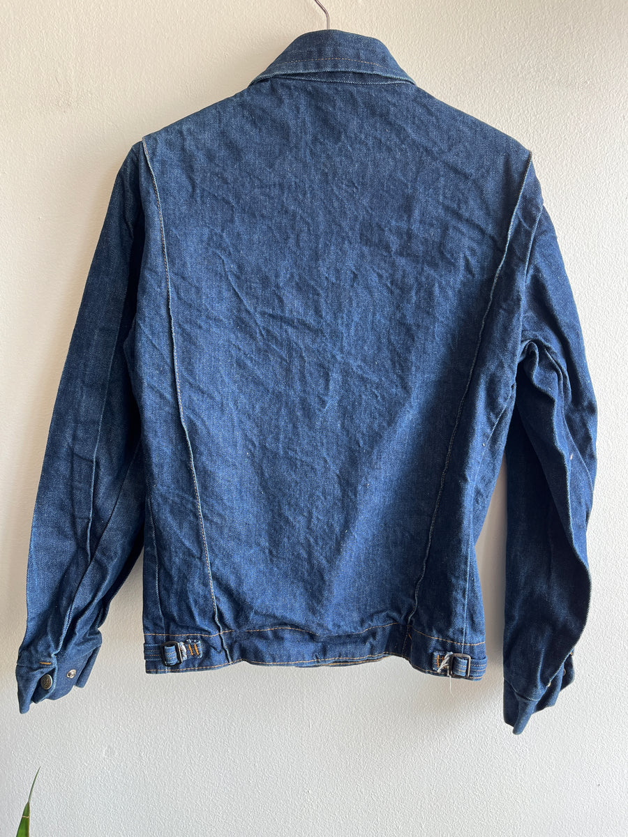 Vintage 1960's Tuff Nut Dark Wash Denim Jacket – La Lovely Vintage