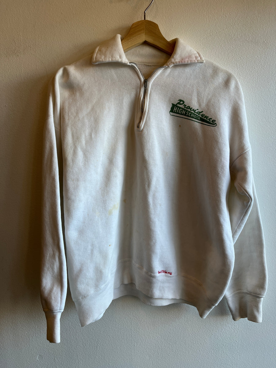 Vintage 1950's Providence High School Quarter-Zip Sweatshirt – La