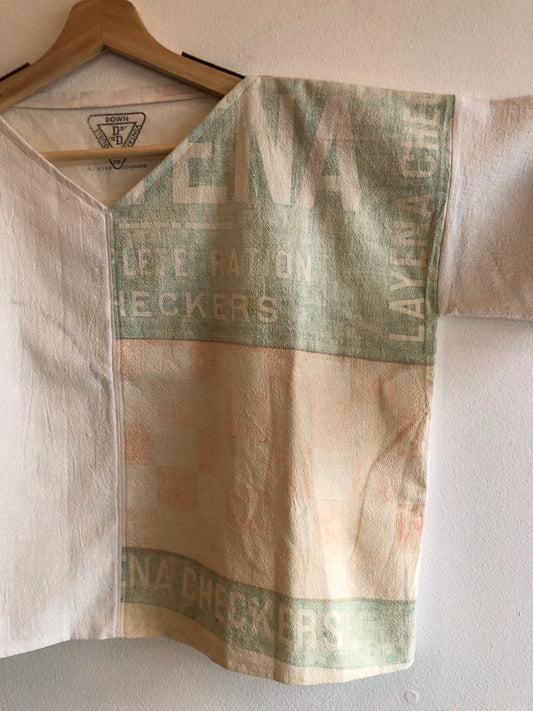 Vintage Feed Sack Custom DDV Shirt - La Lovely Vintage