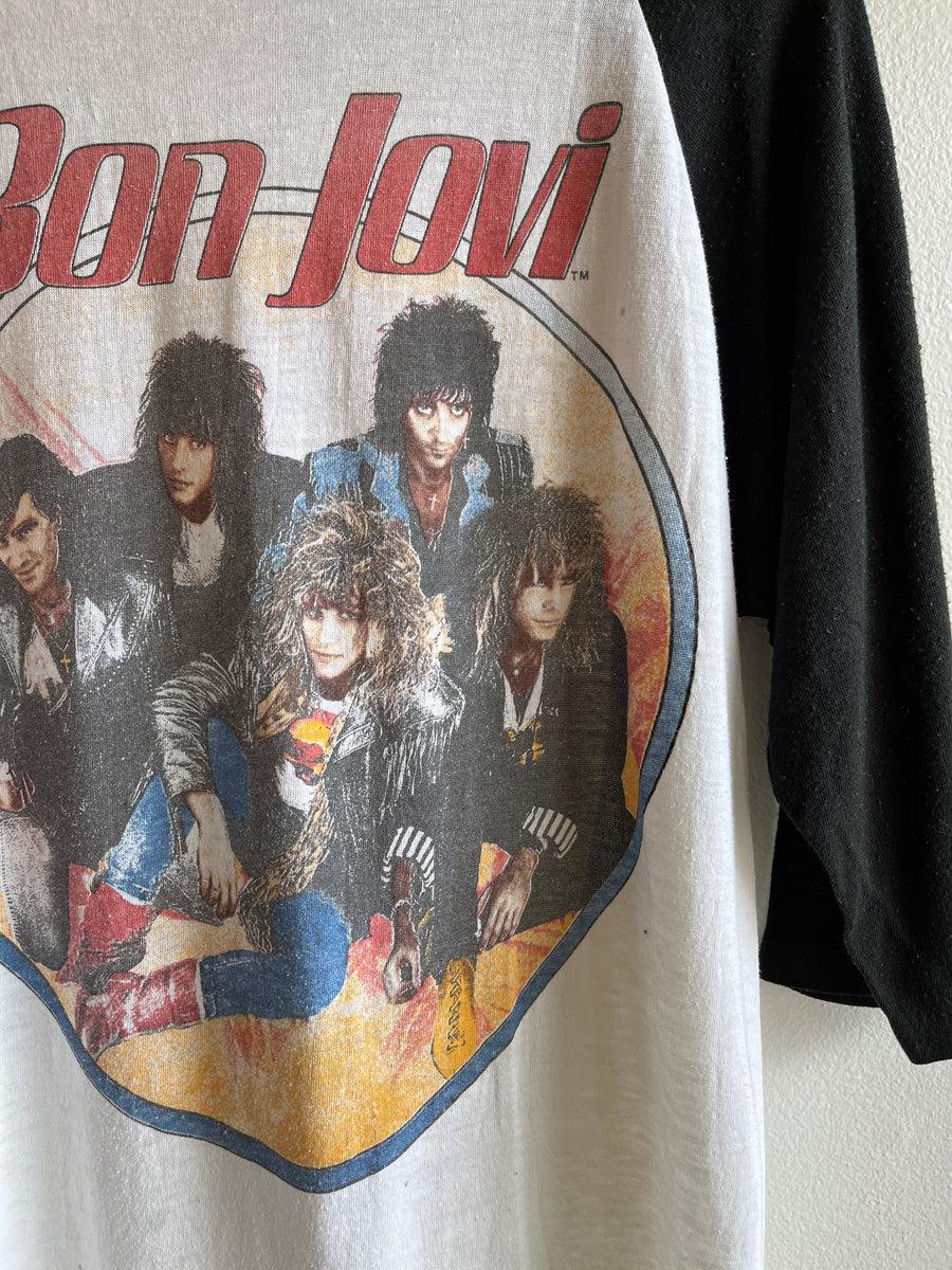 bon jovi Tシャツ 1987年 日本公演 80s Vintage 1987 Bon Jovi Tour T