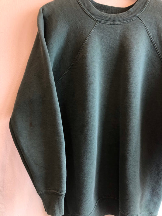 Vintage 1960’s Mayo Spruce Forest Green Crewneck Sweatshirt - La Lovely Vintage
