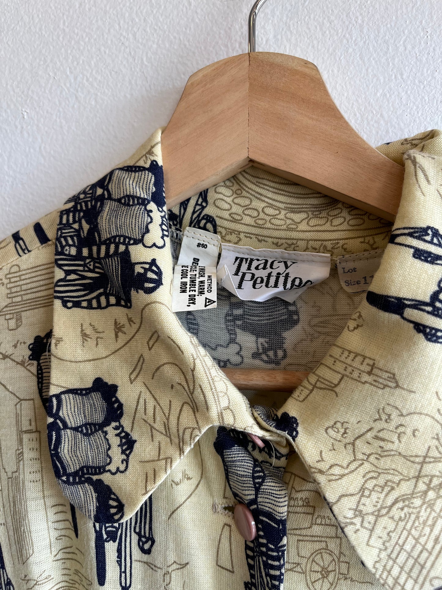 Vintage 1970’s “Tracy Petites” Paris-Themed Jumpsuit - La Lovely Vintage