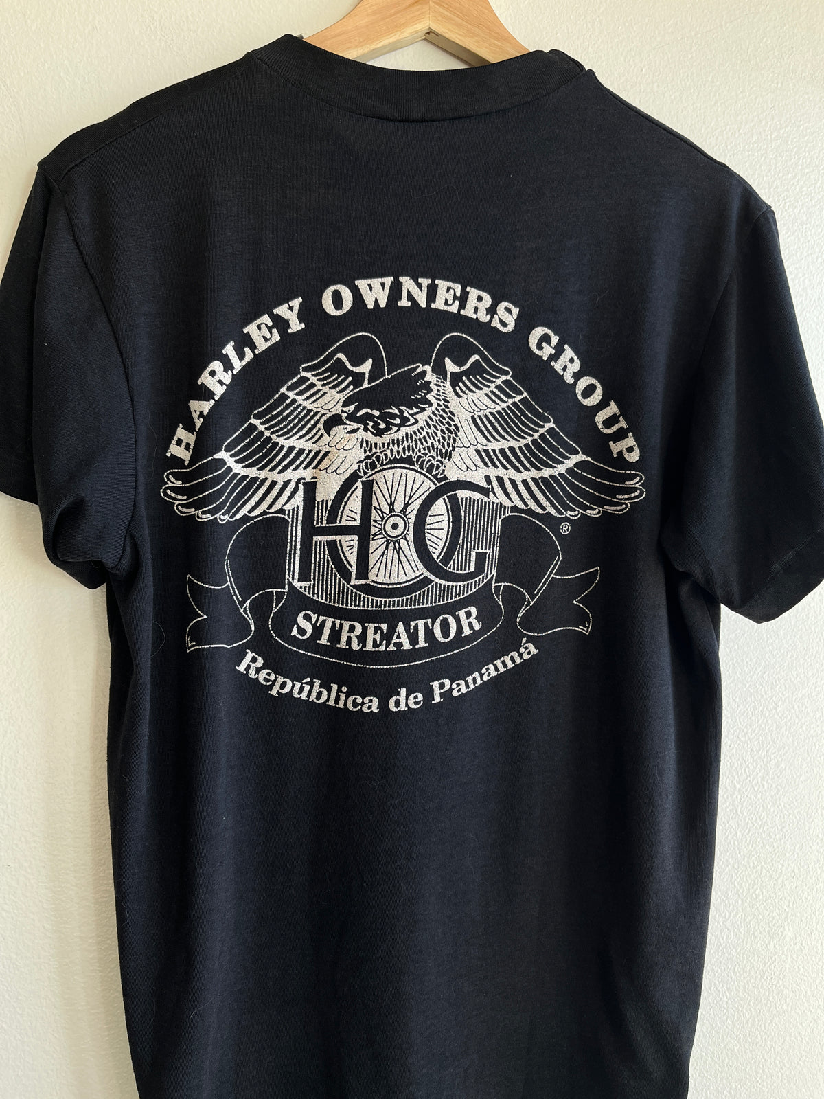Vintage 1980’s Harley Davidson Owners Group of Panama T-Shirt - La Lovely Vintage