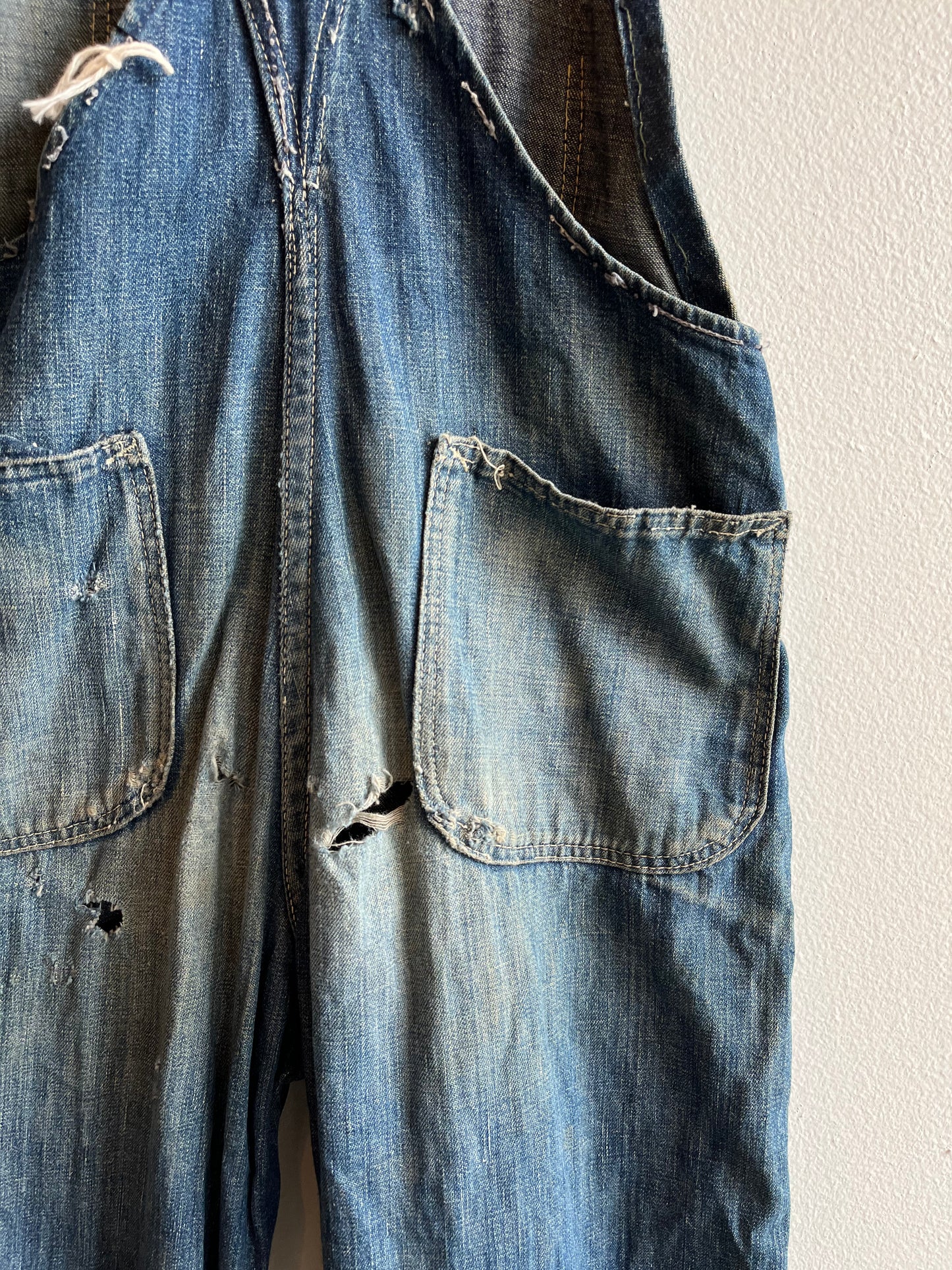 Vintage 1940’s Unbranded Denim Overalls - La Lovely Vintage