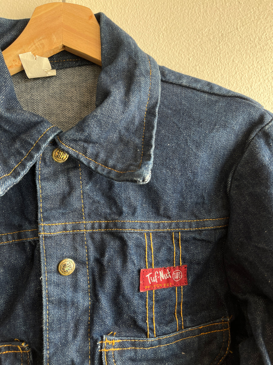 Vintage 1960’s Tuff Nut Dark Wash Denim Jacket