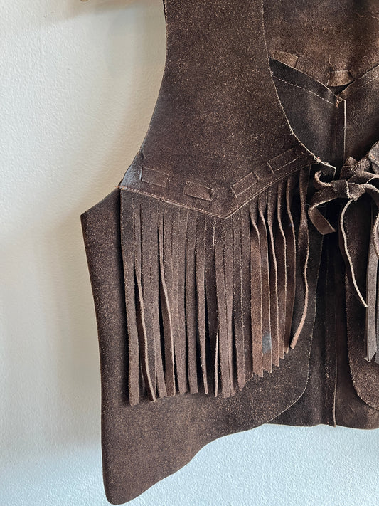 Vintage 1970’s Fringe Suede Vest