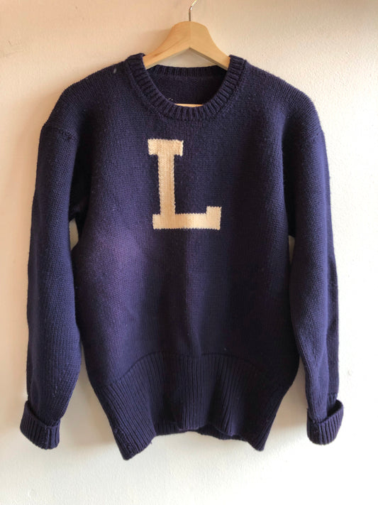 Vintage 1940’s Lewis and Clark Varsity Sweater - La Lovely Vintage