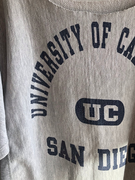 Vintage 1980’s U.C. Santa Barbara Chopped Reverse Weave Sweatshirt - La Lovely Vintage