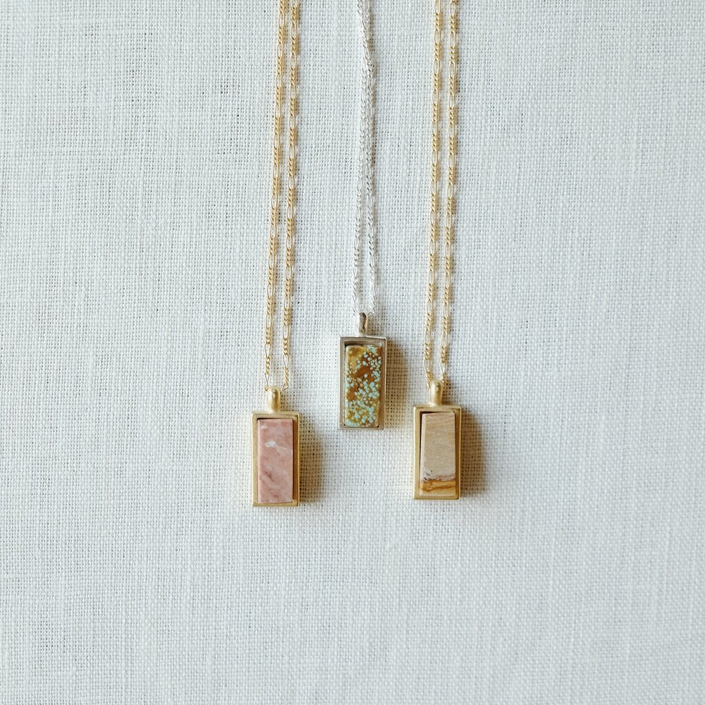 Sarah Safavi Jewelry - Token Rectangle Necklace