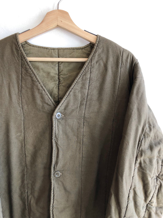 Vintage 1970’s Czech Military Quilted Liner Jacket - La Lovely Vintage