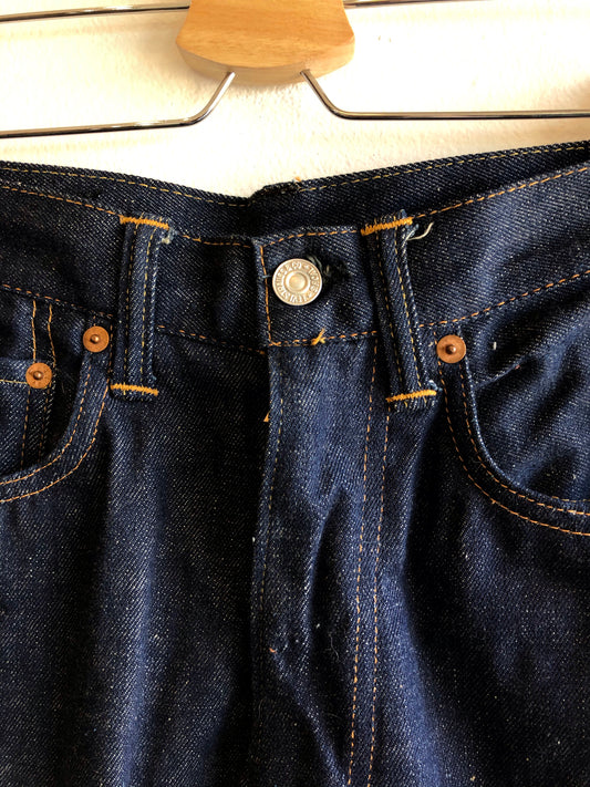 Vintage 1950s Levi's “Big E” Hidden Rivet 701 Deadstock Denim Jeans - La Lovely Vintage
