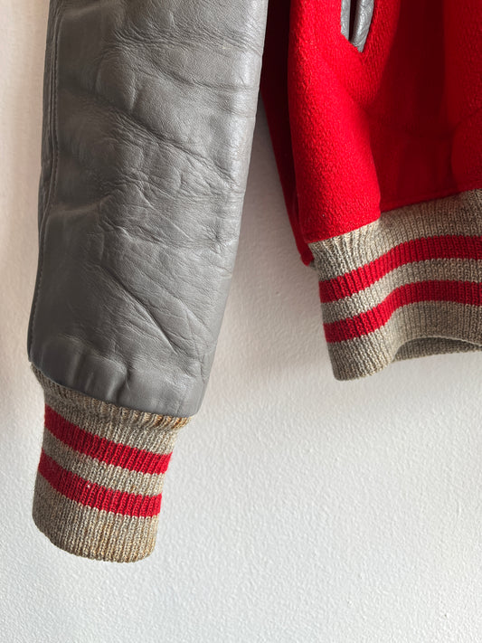 Vintage 1960’s Red and Grey Varsity Jacket - La Lovely Vintage