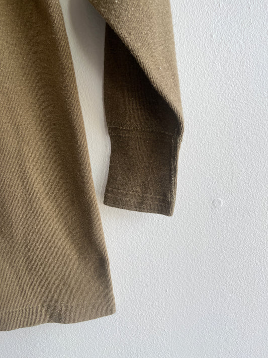 Vintage 1950’s Military Issue Olive Thermal Shirt - La Lovely Vintage