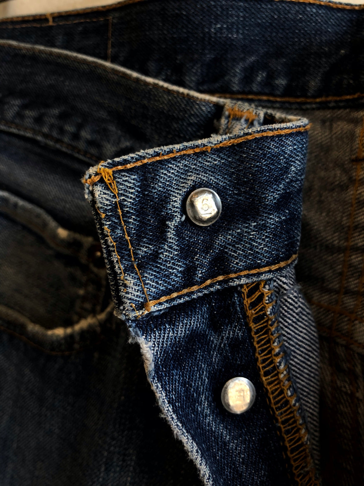Vintage 1960's "Big E" Levi's Denim 501 Jeans - La Lovely Vintage