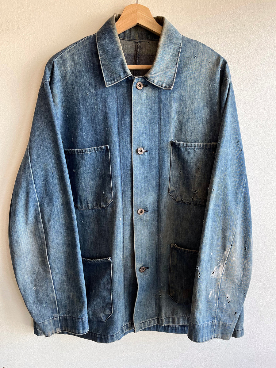 Vintage 1950's Donut Button Denim Chore Coat – La Lovely Vintage