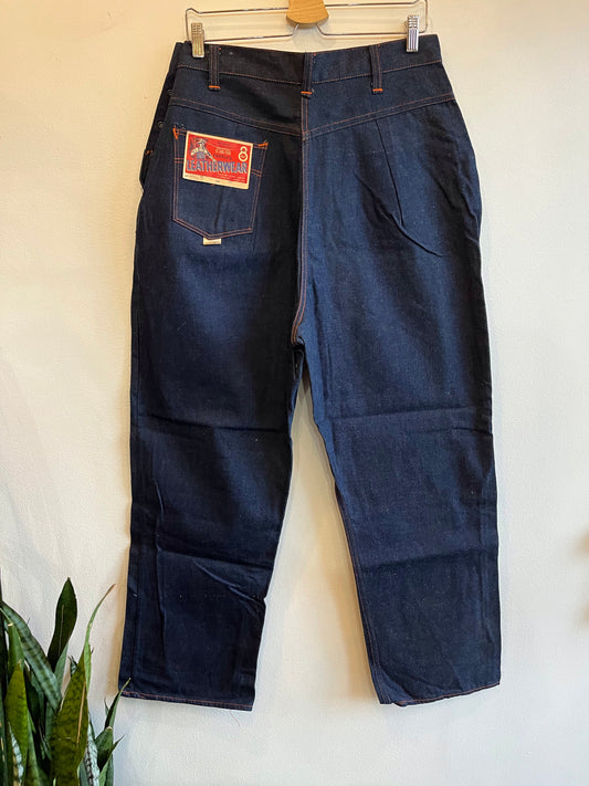 Vintage 1940’s “Tootles” Deadstock Side-Snap Denim Jeans - La Lovely Vintage