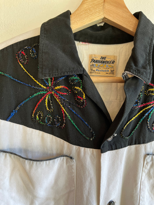 Vintage 1960’s “The Panhandler” Western Button-Up Shirt