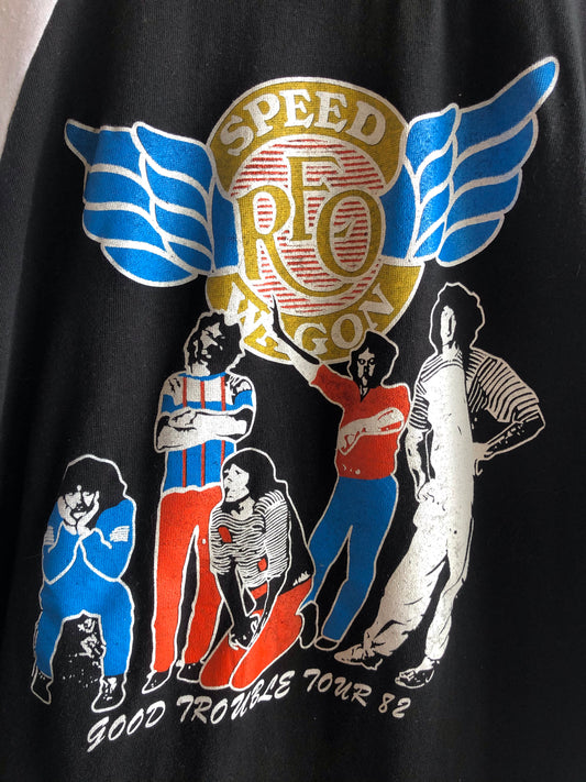 Vintage 1970’s R.E.O. Speedwagon Baseball T-Shirt - La Lovely Vintage