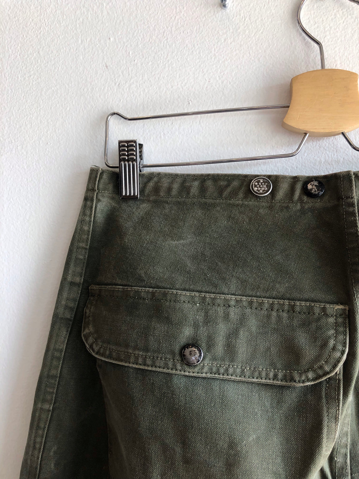 Vintage 1950’s Korean War Military Firefighter Hook-Clasp Pants - La Lovely Vintage