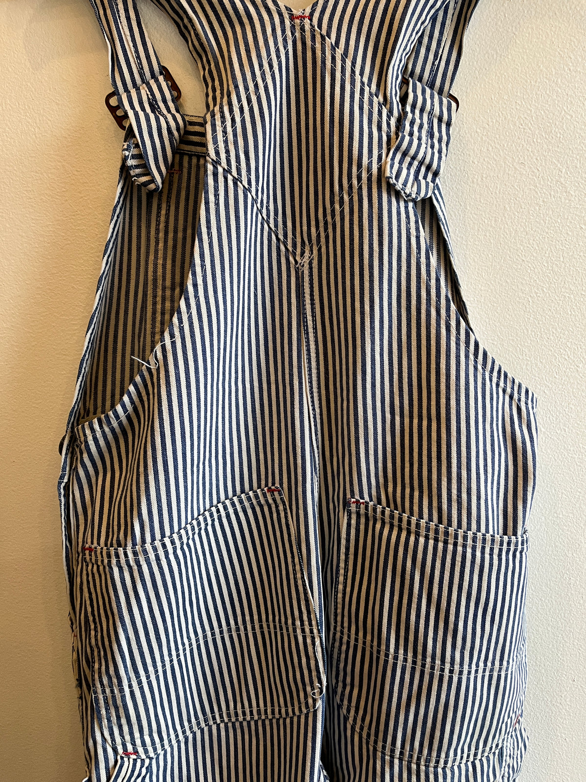 Vintage 1960/1970’s Big Mac Hickory Stripe Denim Overalls