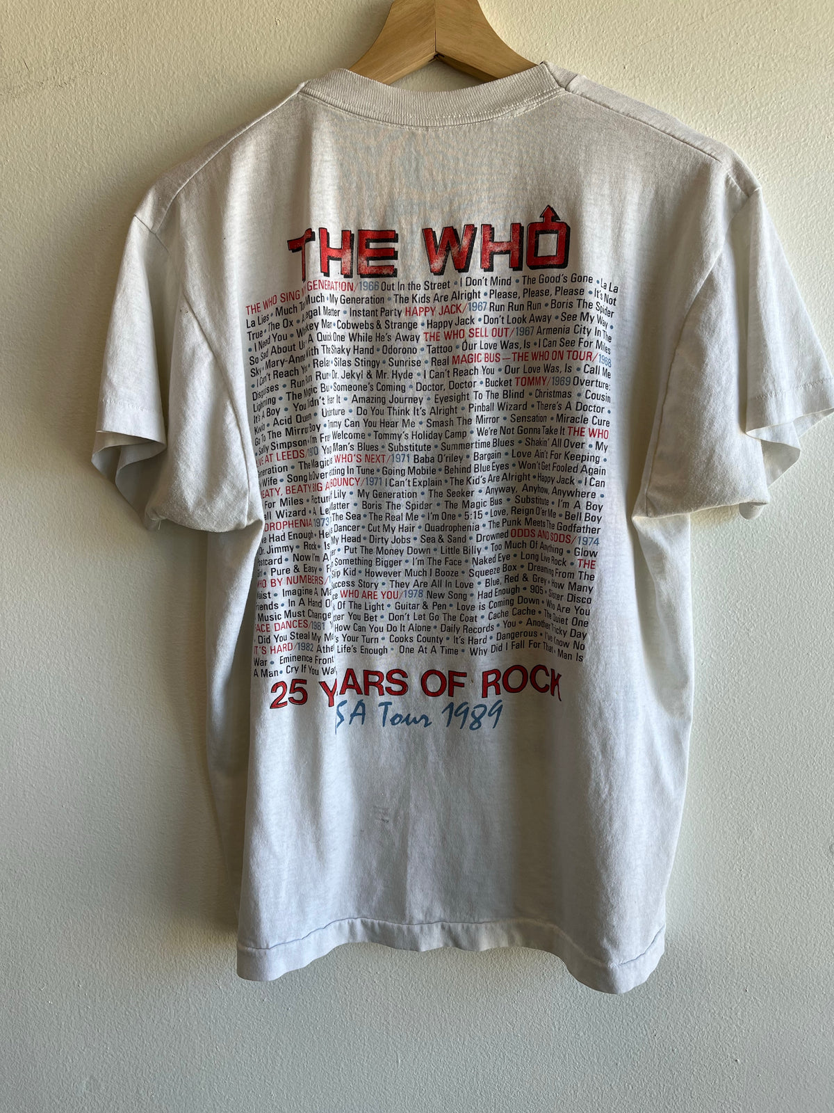 Vintage 1989 The Who Tour T-Shirt - La Lovely Vintage
