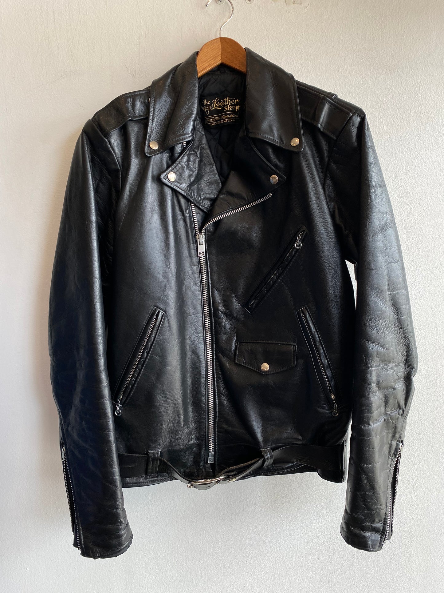 Vintage 1960/70’s Sear’s Leather Biker Jacket