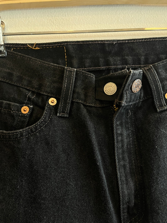 Vintage 1990's Levi’s 512 Black Denim Jeans - La Lovely Vintage 